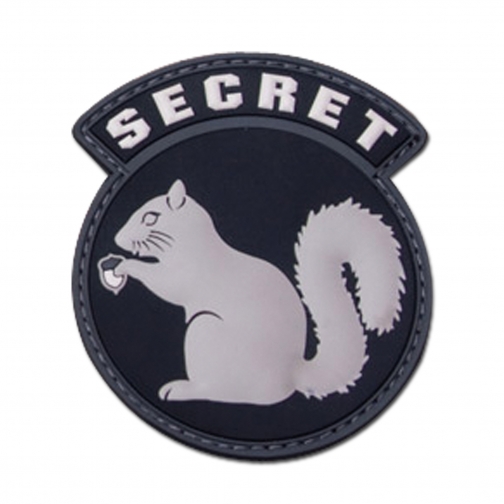 Mil-Spec Monkey Нашивка MilSpecMonkey Secret Squirrel ПВХ, цвет черно-серый 5018547