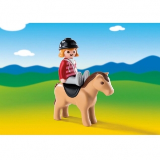 Конструктор Playmobil 1.2.3.: Наездница с лошадью