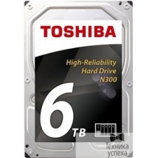 Toshiba 6TB Toshiba N300 (HDWN160UZSVA) SATA 6.0Gb/s, 7200 rpm, 128Mb buffer, 3.5" для NAS
