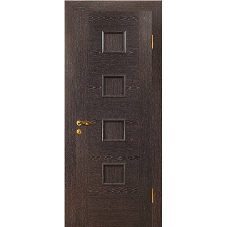 Дверное полотно МариаМ Рондо ПУ лак глухое 600-900 мм Черный абрикос