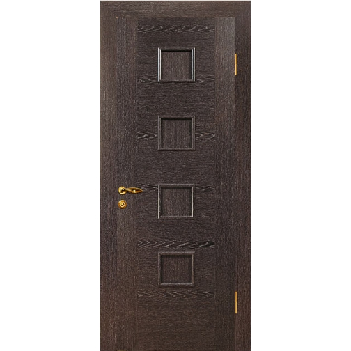 Дверное полотно МариаМ Рондо ПУ лак глухое 600-900 мм Черный абрикос 6582980