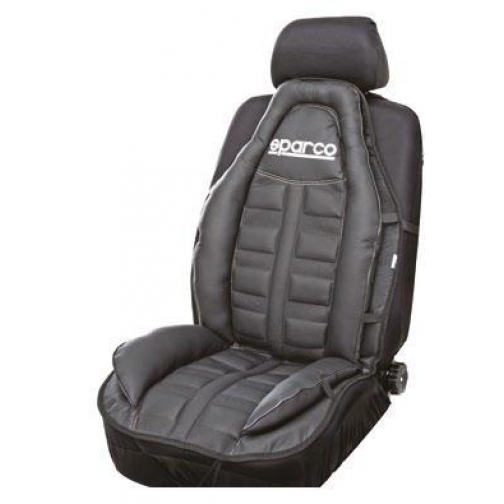 Накидка на сиденье анатомическая SPARCO Urban Style SPC/CUS-010 BK (спорт. дизайн, экокожа, чёрная) Sparco 833077