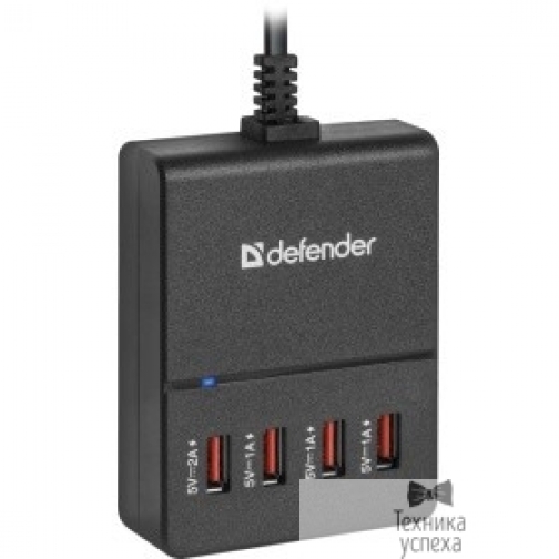 Defender Defender Сетевой адаптер питания 4 порта USB, 5V / 5A (UPA-40) (83537) 9061615