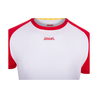 Футболка футбольная Jögel Jft-1011-012, белый/красный, детская размер YS
