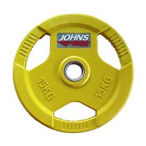 Johns Диск 15 кг обрезиненный JOHNS 91010-15С d–51мм,3-х хватовый