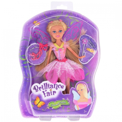 Кукла Brilliance Fair с цветочной диадемой и волшебной палочкой, 26.7 см ABtoys 37704284 9