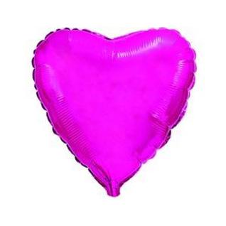 ANAGRAM Шар Б/РИС Сердце Металлик 18" Purple