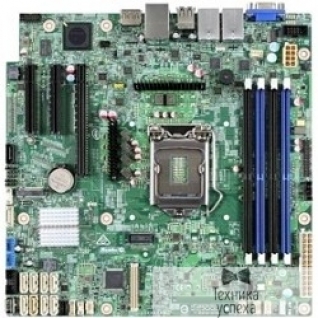 Intel Серверная материнская плата INTEL S1200SPLR, C236, Socket 1 E3-1200 v5/v6 Family, uATX, Pedestal (DBS1200SPLR) Silver Pass
