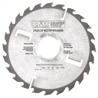 Пильный диск CMT для продольного пиления с подрезными ножами 350x70x3,5/2,5 18° 10° ATB Z=28+4 279.028.14V
