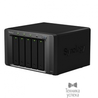 Synology Synology DX513 Сетевой накопитель без жестких дисков, 2,13GhzCPU/1Gb/RAID0,1/up to 2hot plug HDDs SATA(3,5' or 2,5') (up to 7 with DX513)/1eSATA/iSCSI/2xIPcam(up to 20)/1xPS