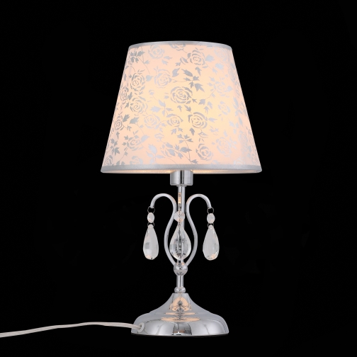 Настольная лампа St Luce Хром, Прозрачный/Белый, Хром E14 1*40W 37396177 2