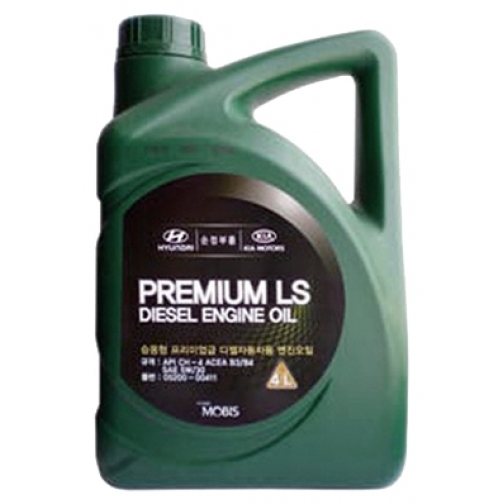 Моторное масло HYUNDAI Premium LS Diesel SAE 5W-30 CH-4 4л полусинтетика арт. 0520000411 5926415