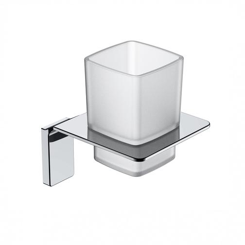 Подстаканник одинарный матовое стекло сплав металлов хром IDDIS Slide (SLISCG1i45) 42833725 3