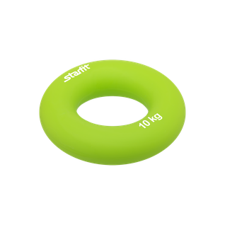 Эспандер кистевой Starfit Es-403 "кольцо", диаметр 7 см, 10 кг, зелёный