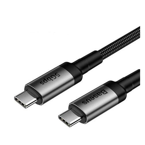 Кабель Baseus Cafule series cable Type-C PD3.1 Gen2 100W(20V/5A) 1m Gray+Black 42309043