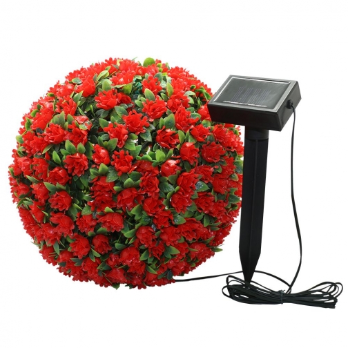 Светильник садово-парковый Feron E5209 Цветочный шар красный 8692208