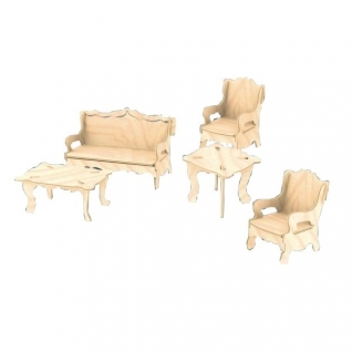 Сборная деревянная модель "Мебель" МДИ