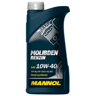 Моторное масло MANNOL Molibden Benzin 10W40 1л арт. 4036021101552