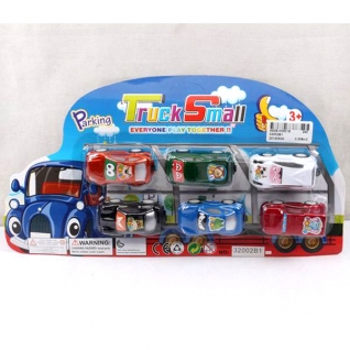Набор из 6 машин Truck Small с глазами Shenzhen Toys
