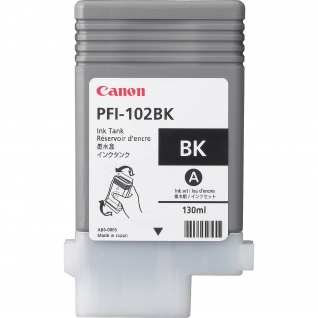 Картридж Canon PFI-102BK для Canon IPF500, 600, 700, оригинальный (чёрный, 130 мл) 7580-01