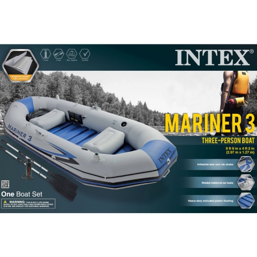 Надувная лодка Mariner 3, 297 х 127 см Intex 37711791 11