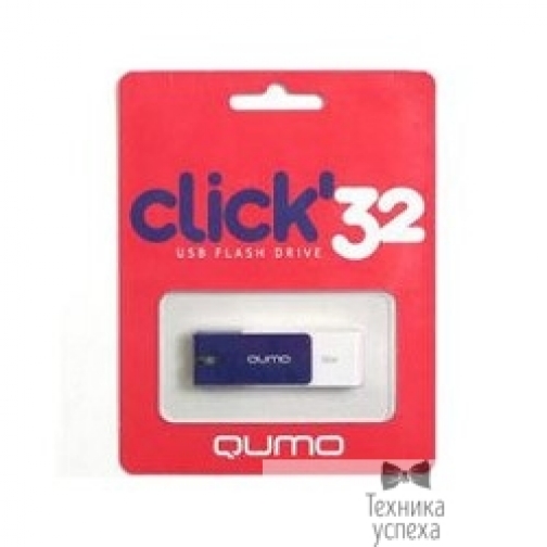Qumo USB 2.0 QUMO 32GB Click QM32GUD-CLK-Sapphire 6872090