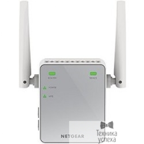 Netgear NETGEAR EX2700-100PES Универсальный повторитель беспроводного сигнала 802.11b/g/n 300 Мбит/с, 1 LAN 10/100 -порт, внешние антенны 5833813