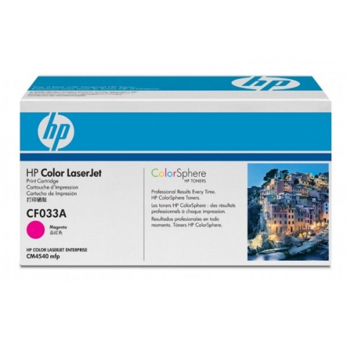 Оригинальный картридж HP CF033A для HP CLJ CM 4540 (пурпурный, 12500 стр.) 865-01 Hewlett-Packard 852444 1