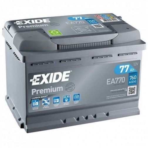 Аккумулятор легковой Exide Premium EA770 77 Ач 37900250