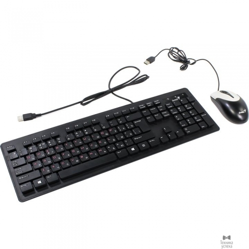 Genius Genius SlimStar C115 чёрный USB Набор клавиатура + мышь: SlimStar 130 + NetScroll 100 V2 31330212100 6867528