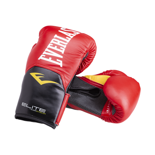 Перчатки боксерские Everlast Elite Prostyle P00001243, 12oz, кожзам, красный 42219707 4
