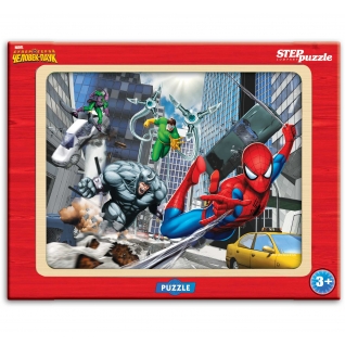 Деревянный пазл Marvel - Человек-паук, 20 элементов Step Puzzle