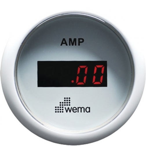 Wema Амперметр с красным светодиодным дисплеем Wema AMP-KIT-WW 12/24 В 52 мм 1201413