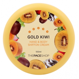 THE FACE SHOP - Крем для рук и тела Hand&Body Shiffon Cream - Gold Kiwi