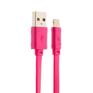 USB дата-кабель Hoco X5 Bamboo Lightning (1.0 м) Розовый