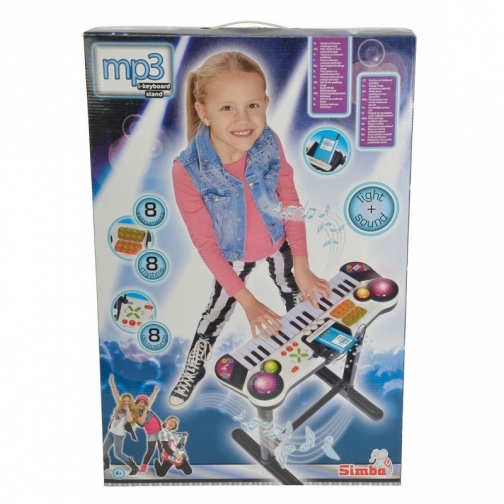 Детский синтезатор на ножках (свет, звук), 67 см Simba 37721090 2