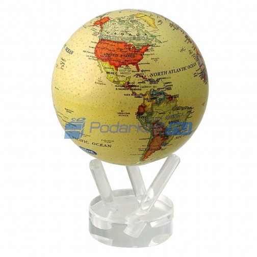Глобус мобиле с политической картой мира, бежевый, d 12 763819
