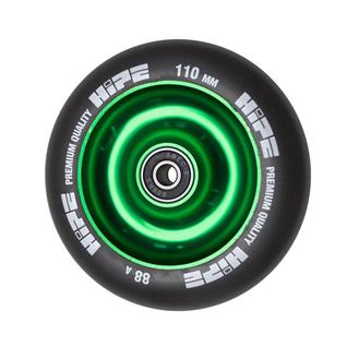 Колесо Hipe Solid 110mm, зеленый/черный
