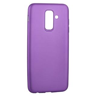 Чехол-накладка Deppa Case Silk TPU Soft touch D-89016 для Samsung GALAXY A6 Plus SM-A605F (2018 г.) 1мм Фиолетовый металик