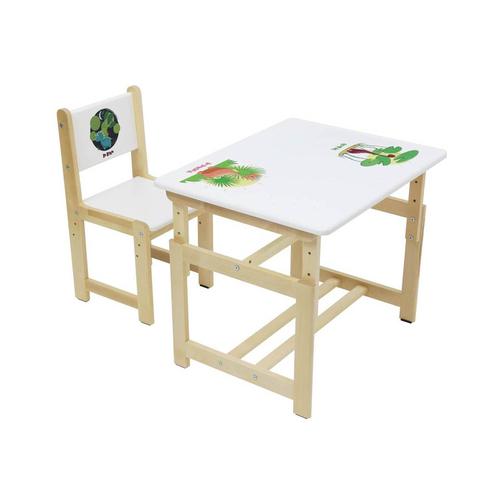 Столик и стульчик Polini Комплект растущей детской мебели Polini kids Eco 400 SM 68х55 см 42746257 12
