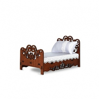 Мебель для кукол "Кровать", коричневая