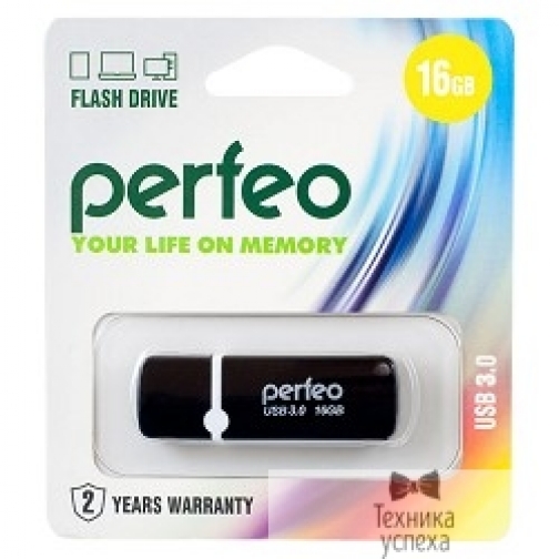 Perfeo Perfeo USB Drive 16GB C08 Black PF-C08B016 USB3.0 6872108