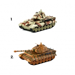 Боевой танк р/у King Tiger (на аккум., свет, звук), 1:28 Пламенный мотор