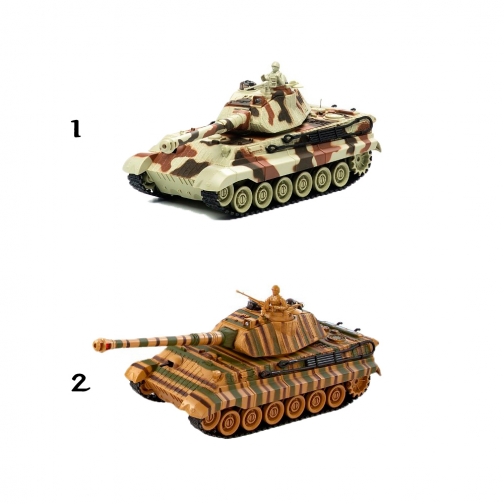 Боевой танк р/у King Tiger (на аккум., свет, звук), 1:28 Пламенный мотор 37743489