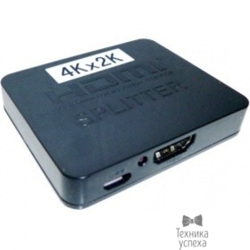 Orient ORIENT HDMI 4K Splitter HSP0102HL, 1->2, HDMI 1.4/3D, UHDTV 4K(3840x2160)/HDTV1080p/1080i/720p, HDCP1.2, питание от USB, пластик.корпус (30103) 8949002