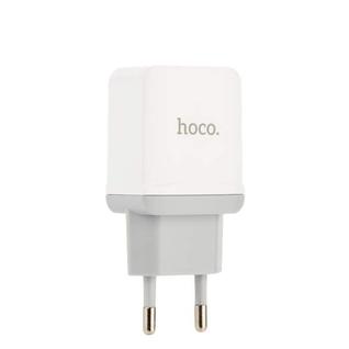 Адаптер питания Hoco C33A Little superior double port charger Apple&Android (2USB: 5V max 2.4A) Белый