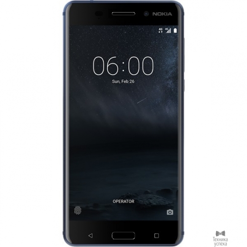 Nokia NOKIA 6 DS TA-1021 BLUE 11PLEL01A11 5.5'' (1920x1080)IPS/Snapdragon 430 MSM8937/32Gb/3Gb/3G/4G/16MP+8MP/Android 7.1 8949027