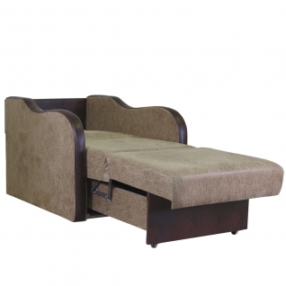 Кресло-кровать Шарм-Дизайн Коломбо замшза коричневый