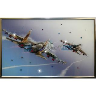Картина "Слаженный полет" с кристаллами Swarovski