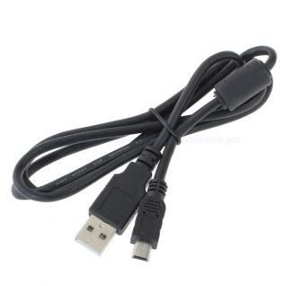 Mini USB кабель с ферритовым кольцом 1 м.